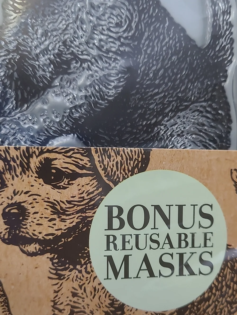 IOD Iron Orchid Designs Christmas Pups 6 Decor Stamps Bonus Reusable Masks 25195